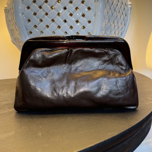 Made in Italy Faux Animal Print Clutch - Picture 2 of 4